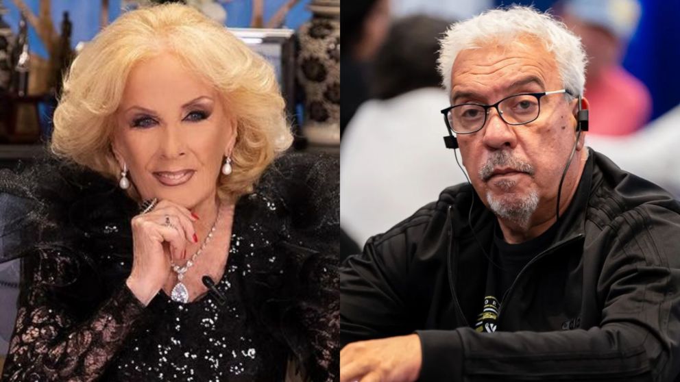 El humorista no divirtió a la conductora de "La noche de Mirtha Legrand". (Fotos: @mirthalegrand, @cocosilyok)