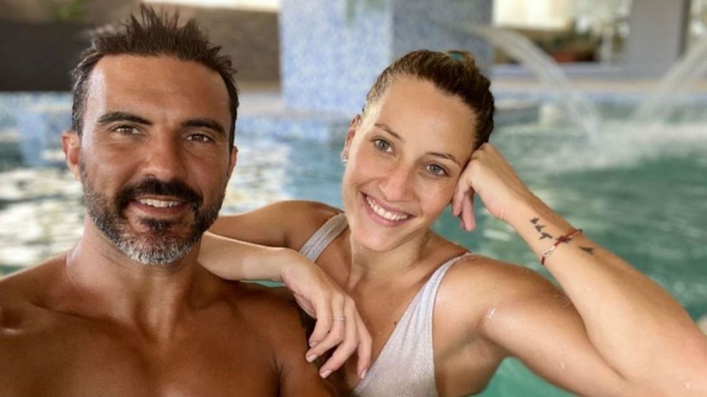 Mica Viciconte y Fabián Cubero evitaron el accidente de su hijo, Luca. (web)