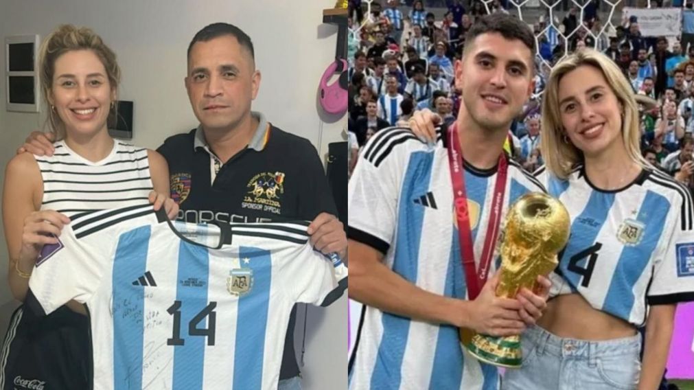 Yésica Frías vendió la camiseta y la medalla de la final del Mundial de Exequiel Palacios (Instagram/@yesifrias).