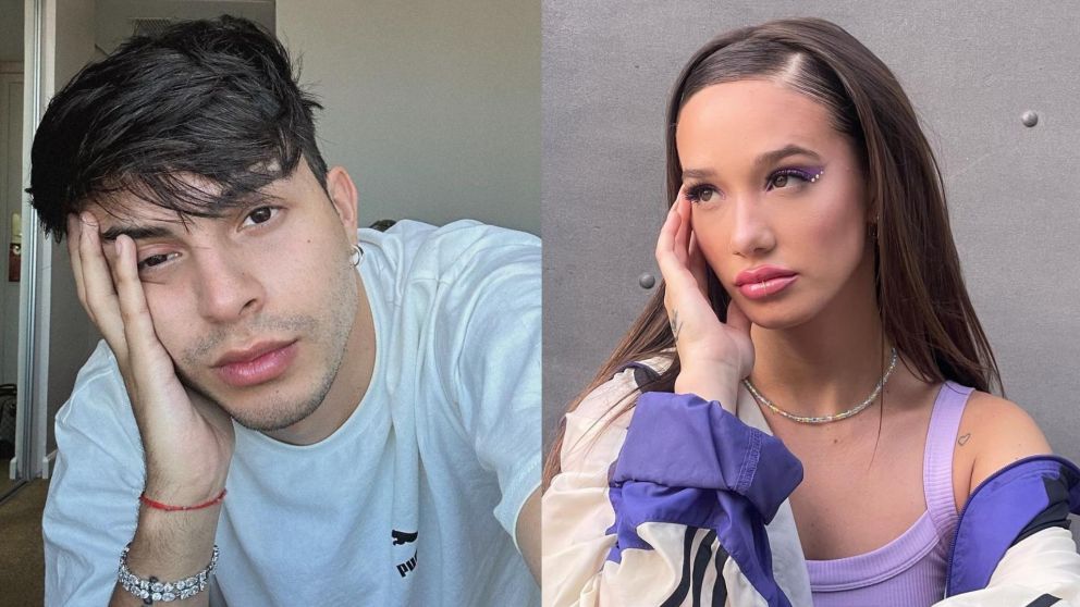 Rusherking y Ángela Torres, ¿juntos? (Instagram/@angelatorres y @rusherking).