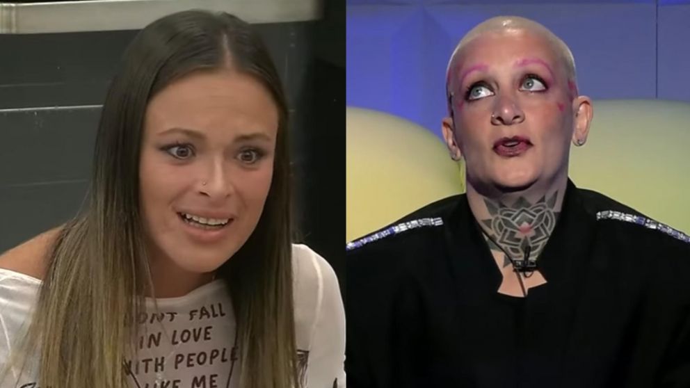 Agostina disparó contra Furia de "Gran Hermano". (Foto captura de Telefe).
