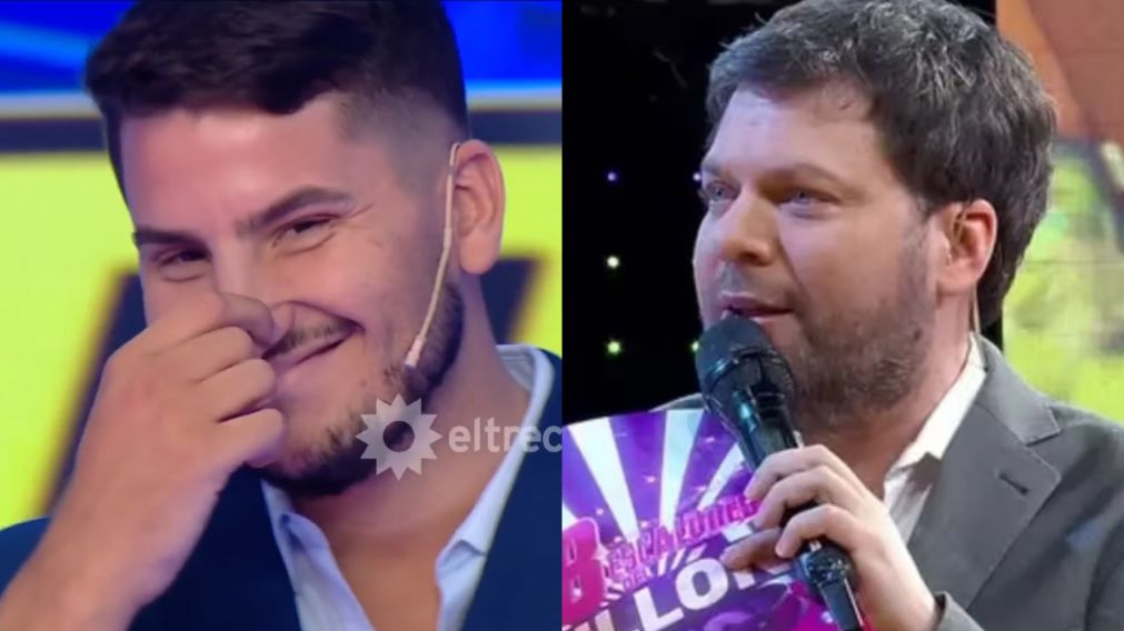 Guido Kaczka tuvo que "frenarle el carro" a un participante de "Los 8 escalones". (Captura El Trece)