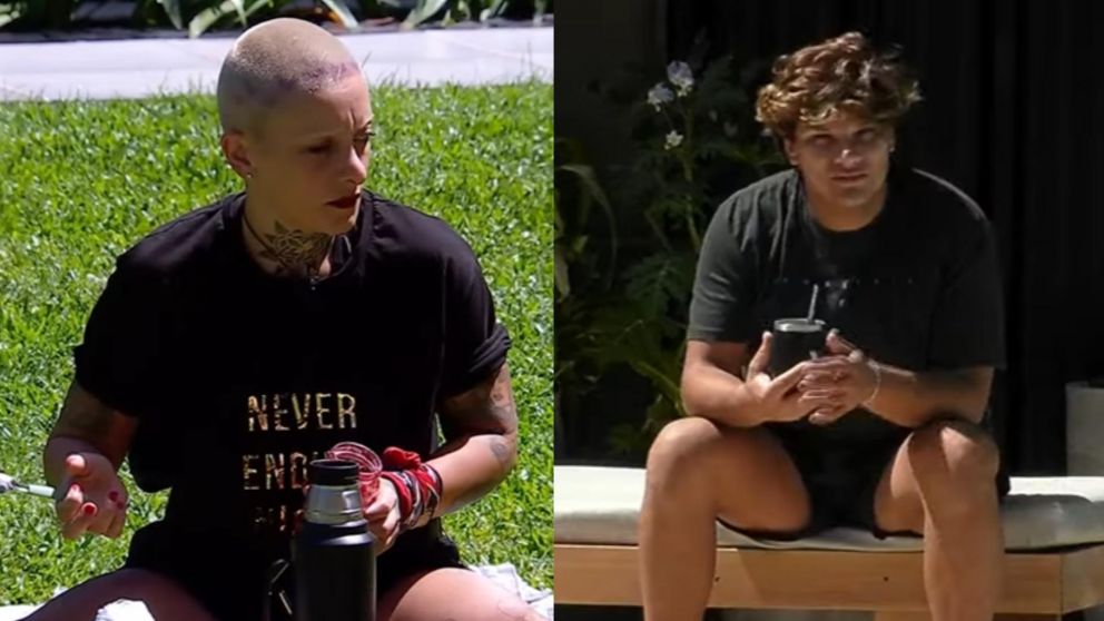 Furia y Emmanuel, juntos en "Gran Hermano" (Foto captura de YouTube).