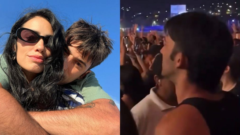 Pedro Rosemblat acompañó a Lali Espósito en el Cosquín Rock y bailó sus canciones entre el público. (Foto: Instagram/ @lali y X).