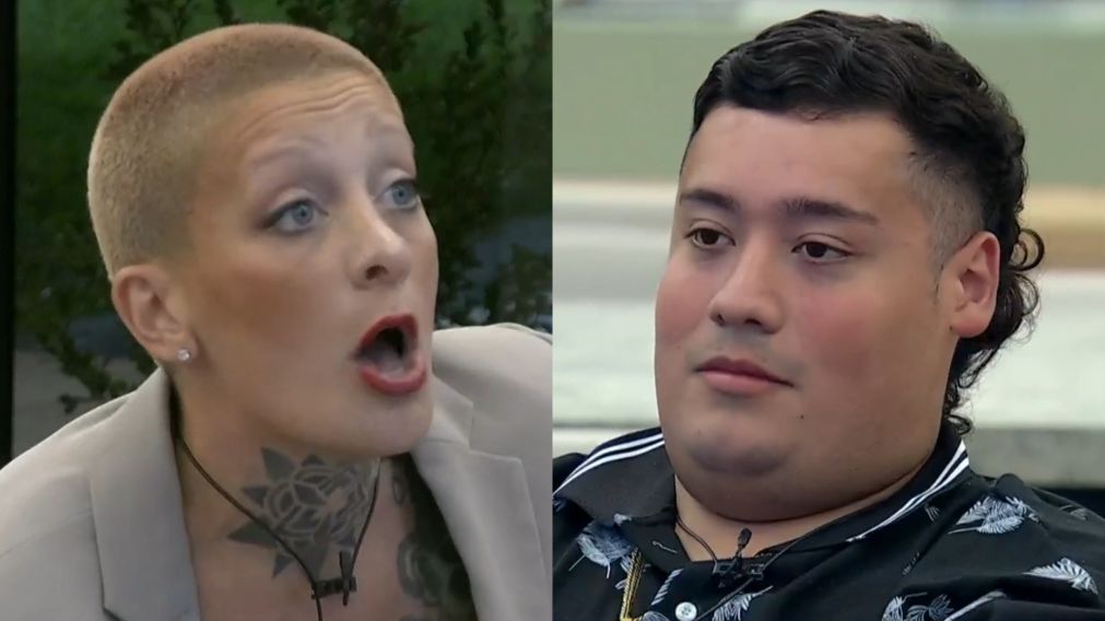 Furia aprovechó el vivo para descargarse contra Manzana. (Captura de Telefe)