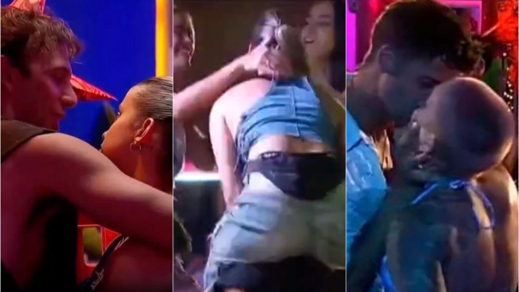 Noche de besos en "Gran Hermano 2024" entre Furia, Joel, Lucía, Bautista, Dennise y Sabrina.