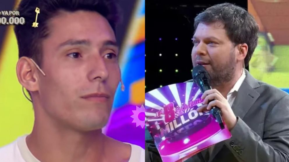 El participante de "Los 8 Escalones" que conmovió a Guido Kaczka (Foto captura de El Trece).