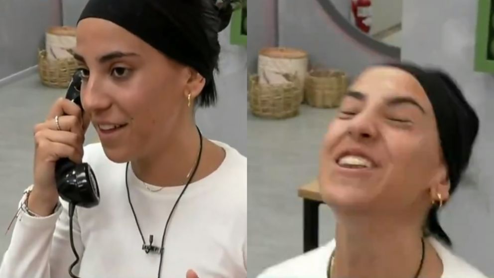 Lucía de "Gran Hermano 2024" recibió un castigo del teléfono rojo. (Foto: Captura Telefe).