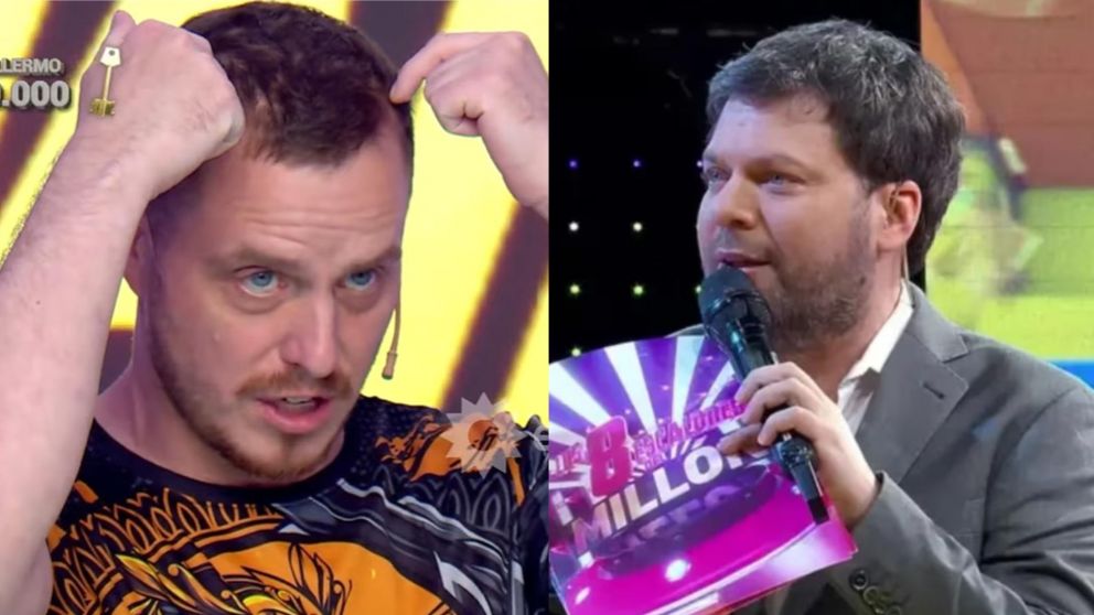 El participante que dejó atónito a Guido Kaczka en "Los 8 Escalones" (Foto El Trece).