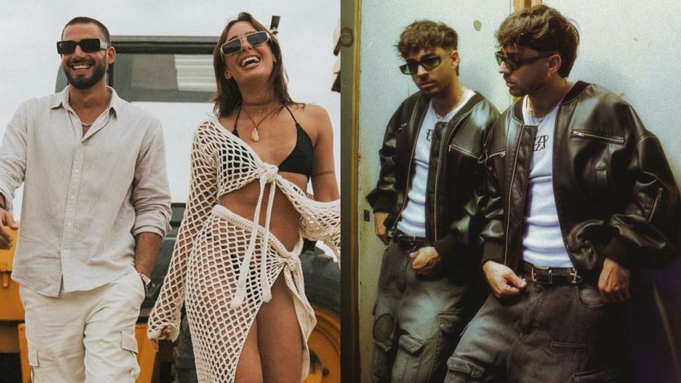 Agus Franzoni quedó con el corazón roto por el noviazgo entre Flor Jazmín y Nico Occhiato. (Instagram: @agusfranzoni y @nicoocchiato)