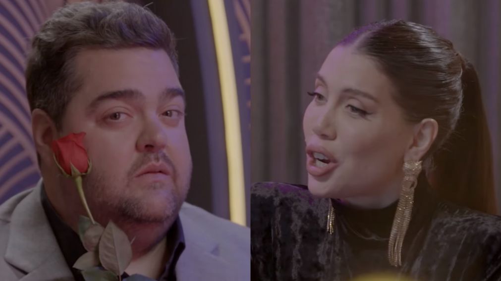 Wanda Nara y Darío Barassi, juntos en "Love is blind" para Netflix Argentina.
