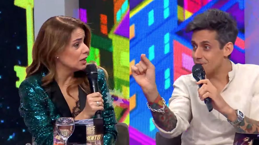 Soy Rada le pinchó el globo a Marina Calabró en "Los 8 escalones". (Captura El Trece)