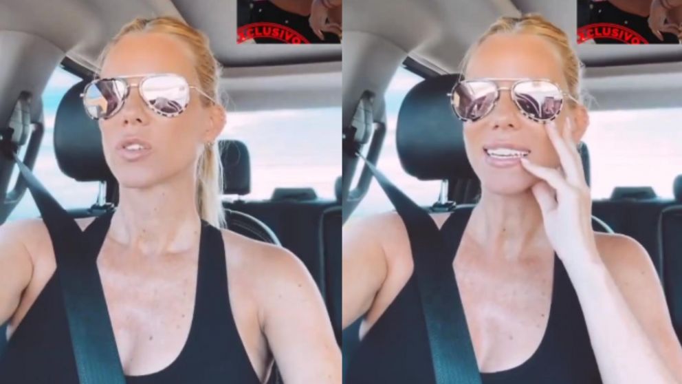 Nicole Neumann, molesta con los fotógrafos (Instagram/@nikitaneumannoficial).