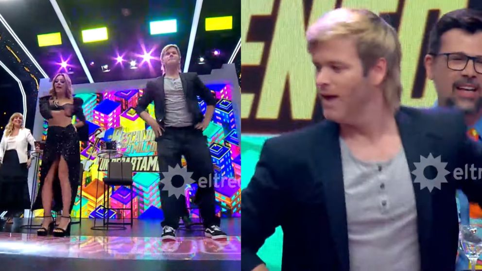 Benjamín Amadeo lució sus pasos de baile en "Los 8 escalones". (Captura El Trece)