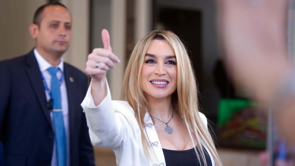 Fátima Florez acompañó a Javier Milei en su asunción presidencial (Foto: Télam).