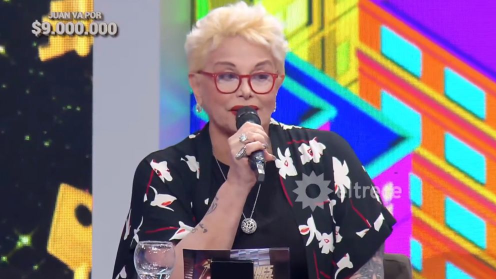 Carmen Barbieri, con problemas de habla en "Los 8 escalones". (Captura El Trece)