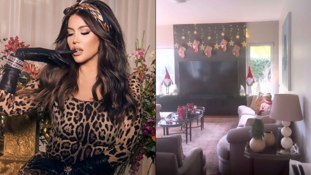 Wanda Nara mostr� la impactante decoraci�n navide�a que hizo en su mansi�n. (Instagram: @wanda_nara)