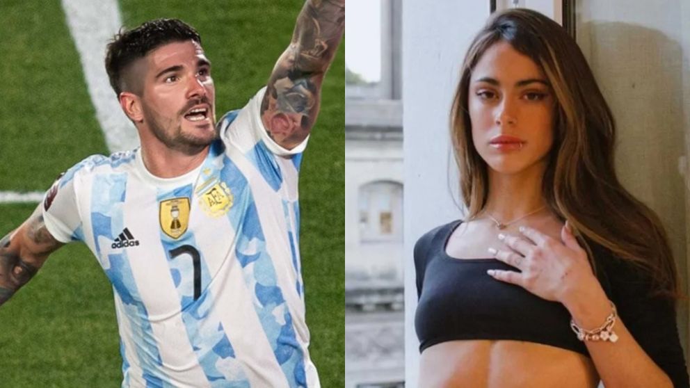 Rodrigo De Paul le dedicó la victoria ¿a Tini? tras el partido contra Brasil.