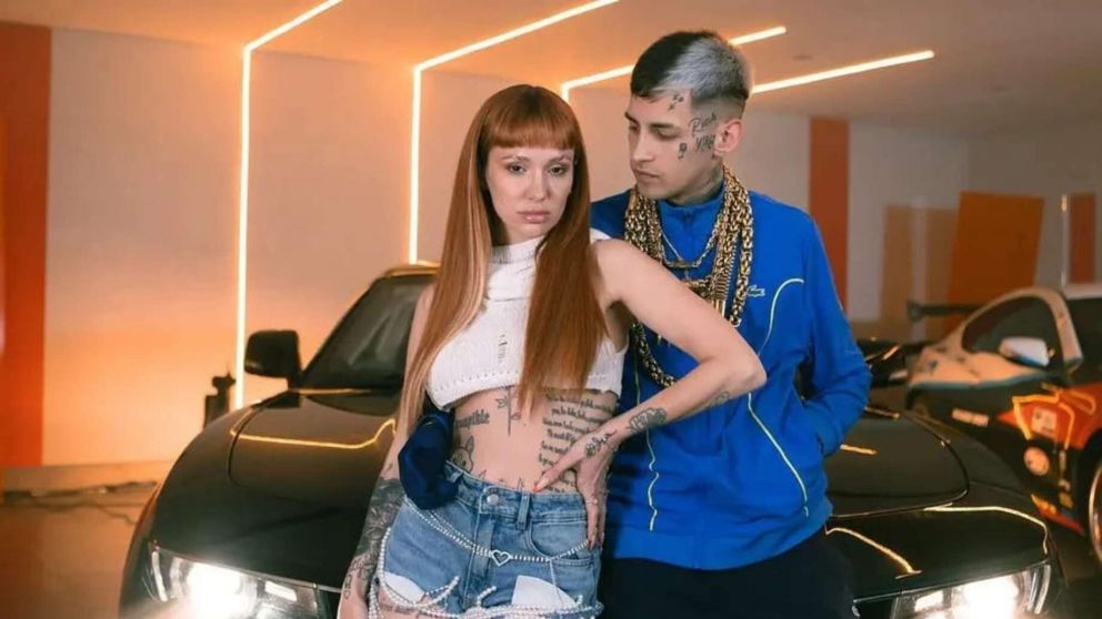 La Joaqui acompañó a L-Gante en su concierto en el Luna Park.