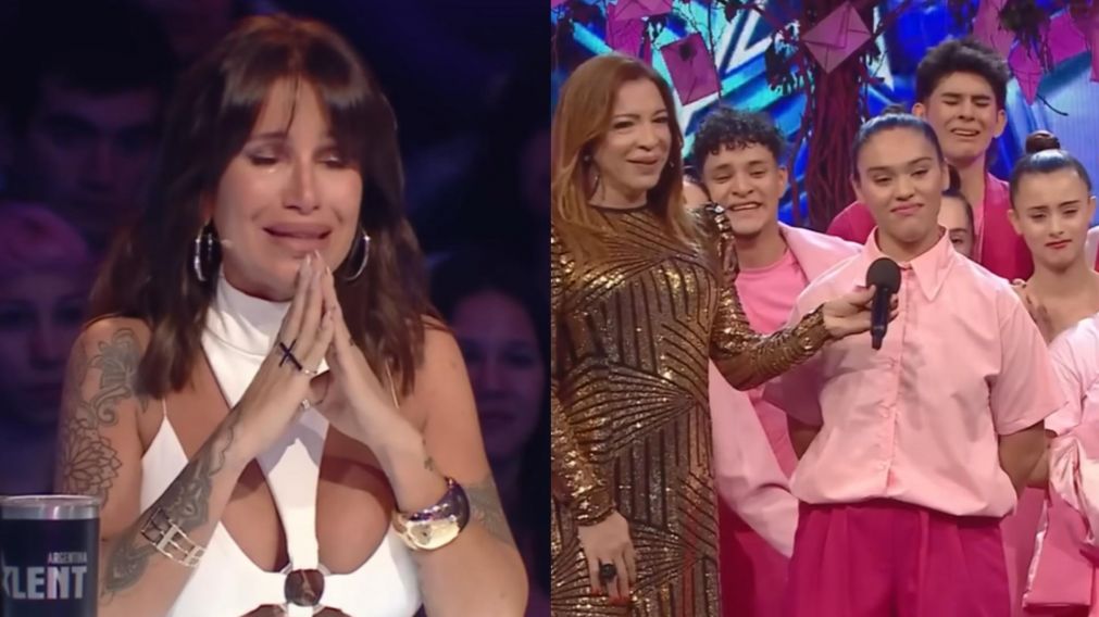 La emoci�n de Flor Pe�a en "Got Talent".