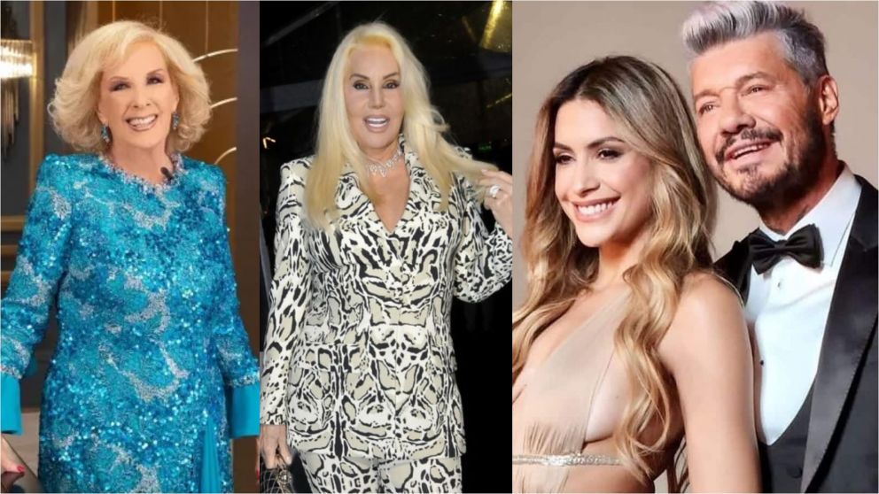 Marcelo Tinelli presentó a Milett Figueroa como su novia ante Mirtha Legrand y Susana Giménez.
