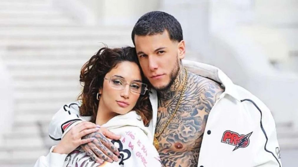 Alex Caniggia se reencontró con su mujer y su hijita.