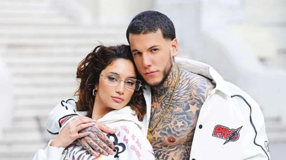 Alex Caniggia se reencontró con su mujer y su hijita.