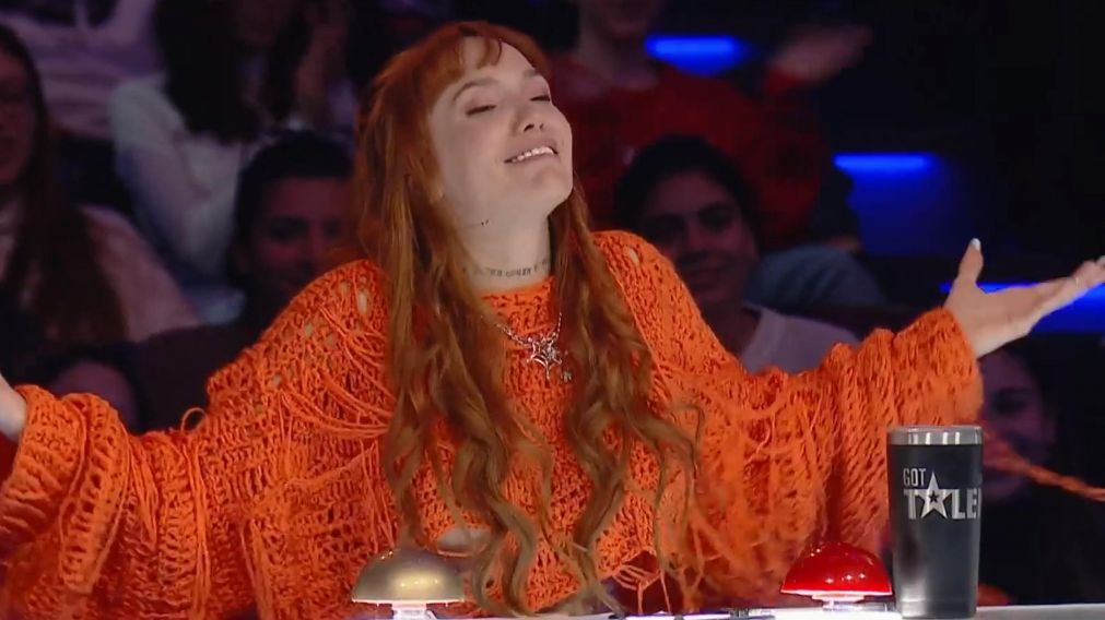 La Joaqui y una desopilante confesión en "Got Talent Argentina". (Captura Telefe)