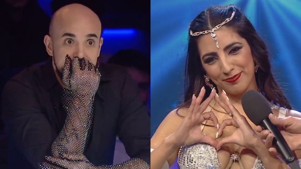Abel Pintos quedó rendido con una bailarina de "Got Talent Argentina". (Captura Telefe)