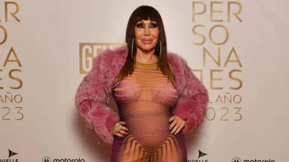 Moria Casán pidió cambiarse de lugar en la foto de los 'Personajes del año'.