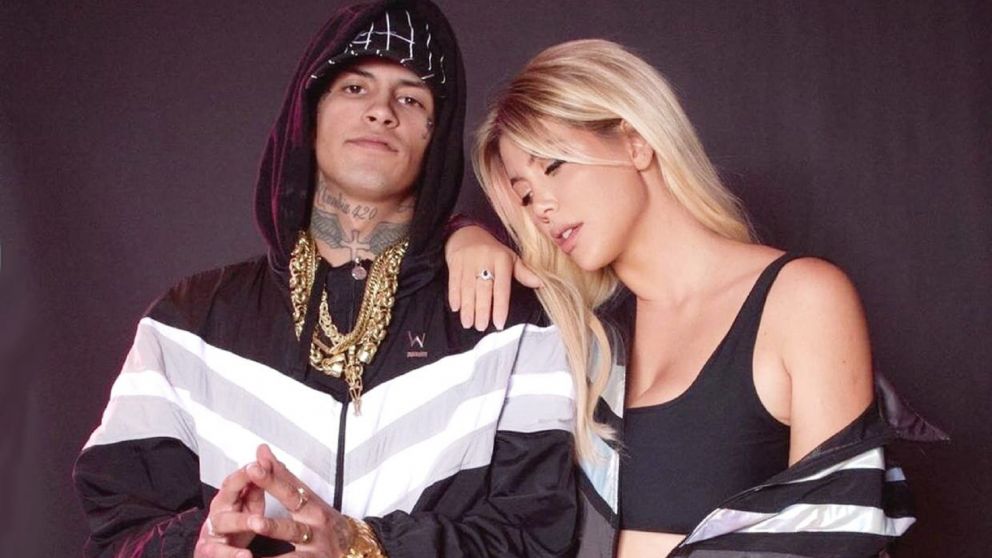 Wanda Nara y L-Gante.