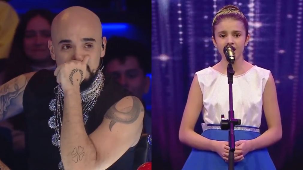 Abel Pintos, conmovido hasta las lágrimas en "Got Talent Argentina". (Captura: Telefe)