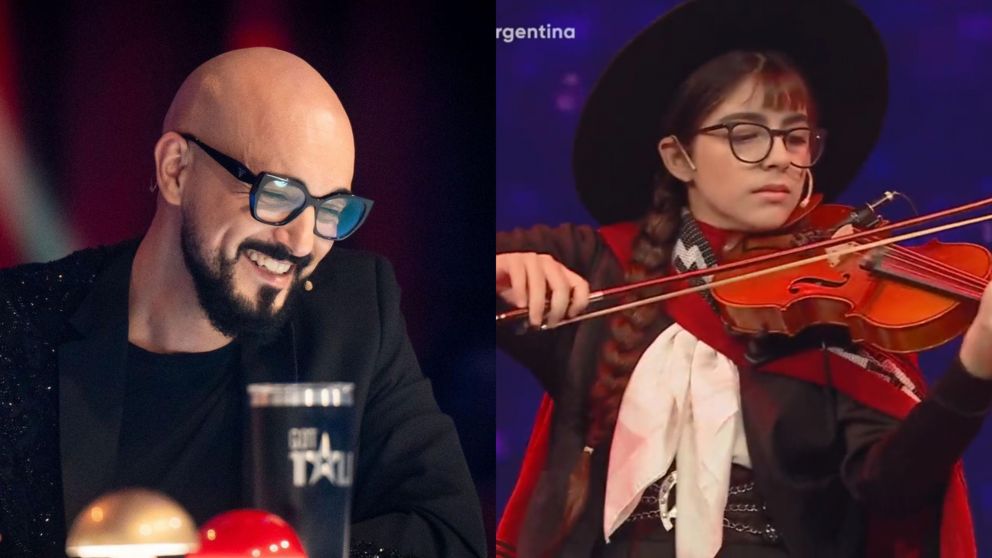 Abel Pintos, asombrado con la violinista de 13 años que la rompió en "Got Talent".