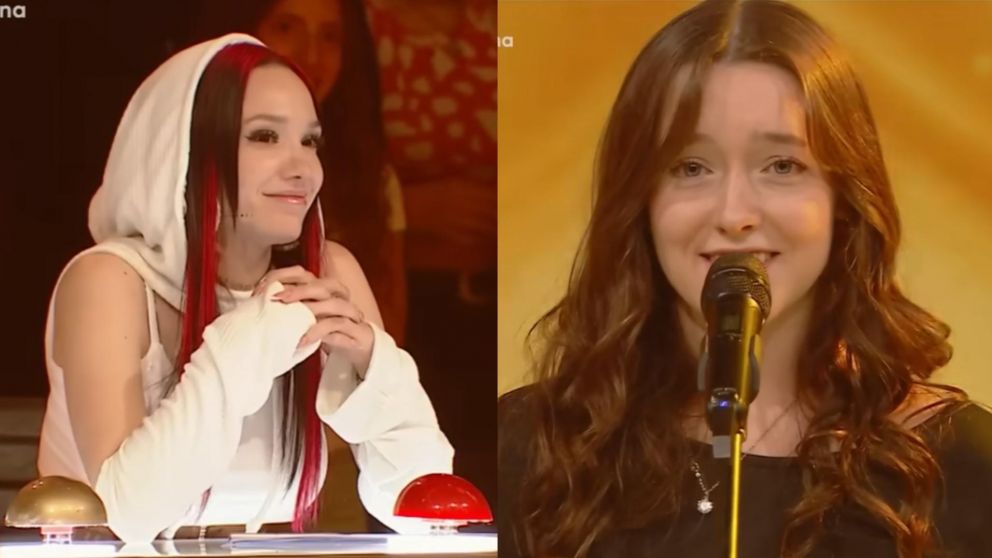 La Joaqui pulsó el botón dorado de "Got Talent Argentina" (Captura: Telefe).
