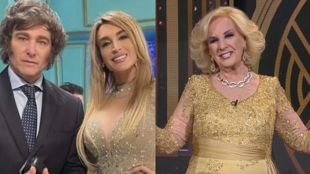 Fátima Florez y Javier Milei, a lo de Mirtha Legrand.