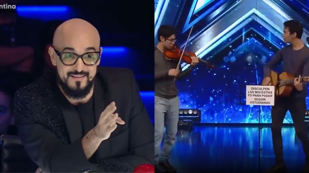 Abel Pintos fulminó a un dúo de "Got Talent Argentina" que emocionó al público.