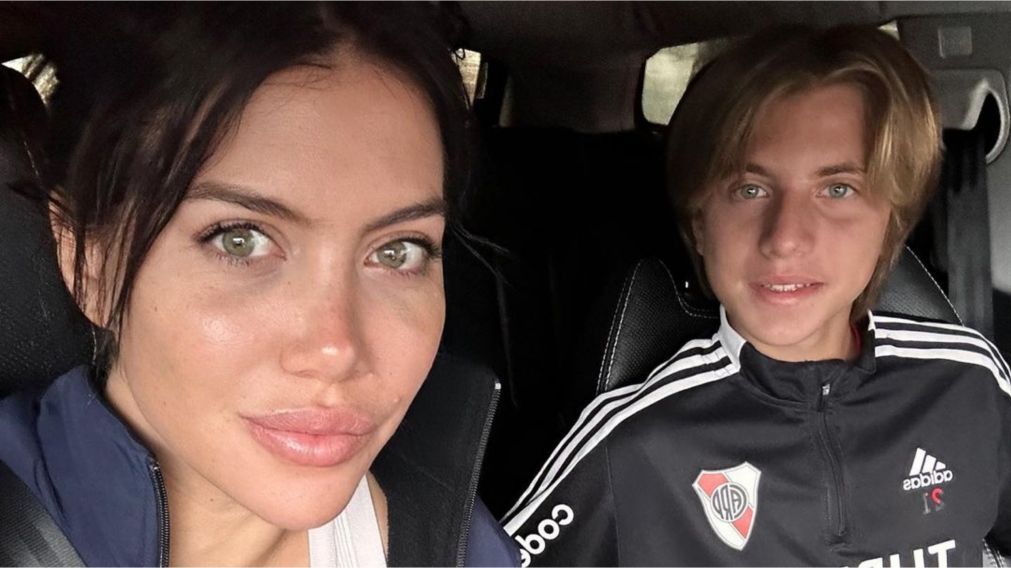 El reencuentro entre Wanda Nara y su hijo, Valentino. (Instagram: @wanda_nara)