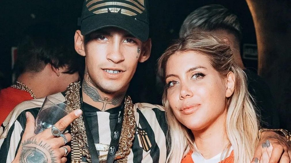 L-Gante y Wanda Nara.