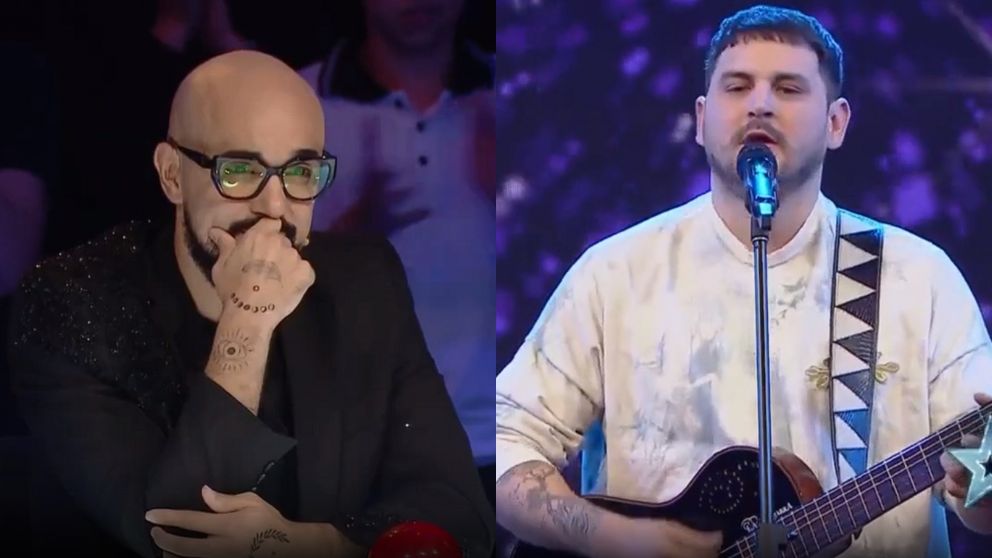 La devolución de Abel Pintos en "Got Talent Argentina" a un participante que cantó uno de sus hits.
