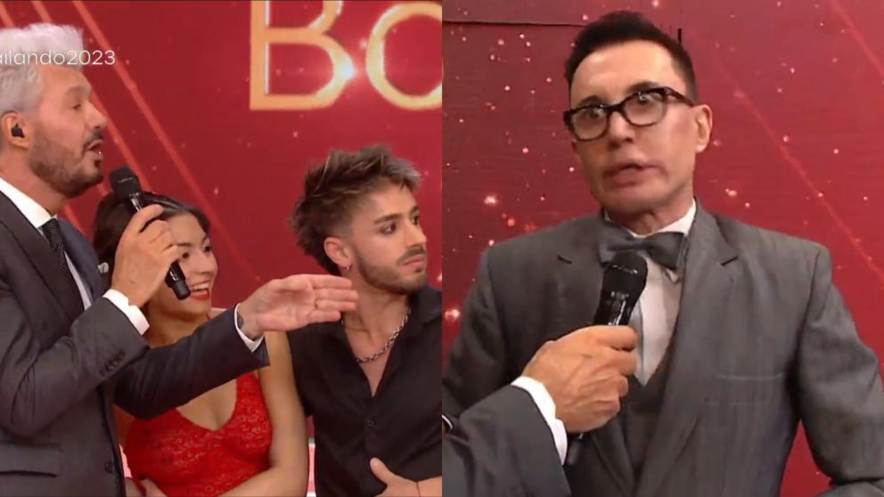 Marcelo Polino y Yeyo de Gregorio se cruzaron en la pista del "Bailando 2023".