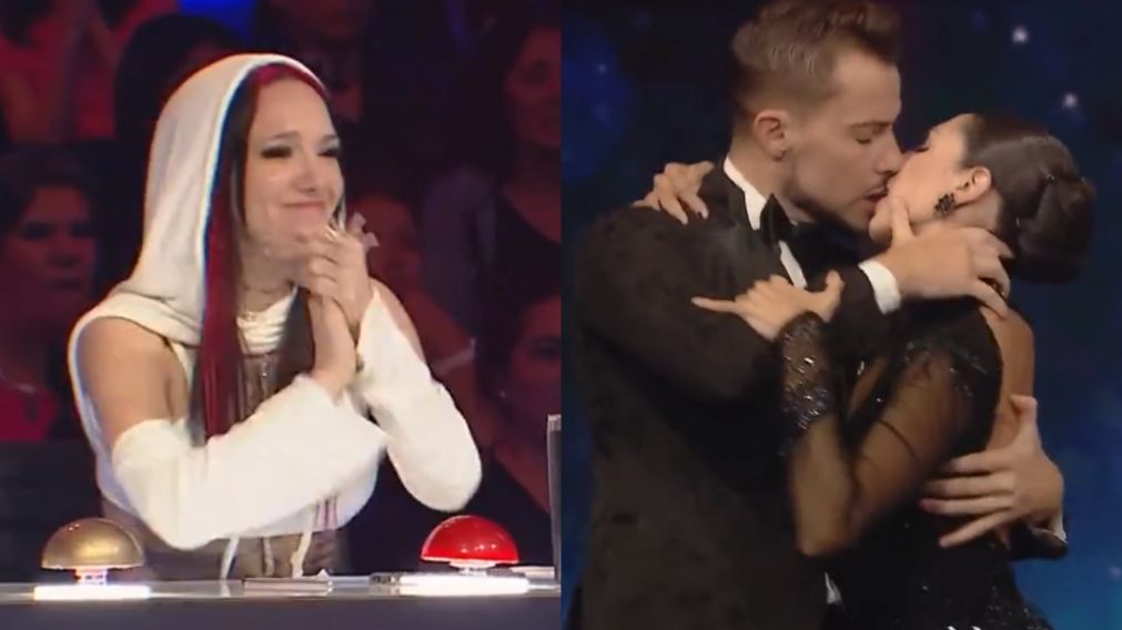 La emoción de La Joaqui frente a la apasionada performance de una pareja en "Got Talent".