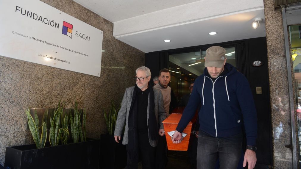 El último adiós a Pepe Soriano. (Foto: Hernán Nersesian/ Diario Crónica).
