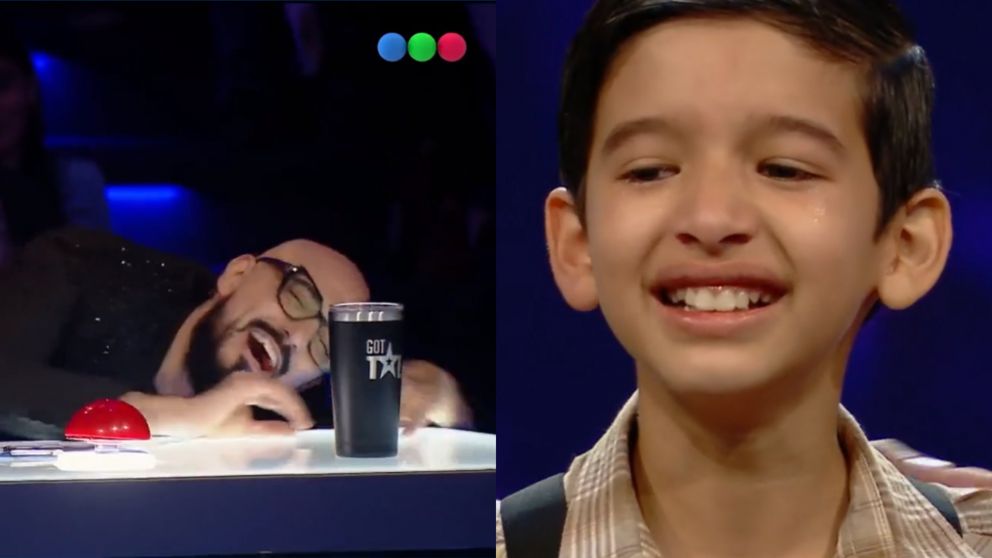 Abel Pintos se derritió ante el carisma de un joven participante de "Got Talent Argentina".