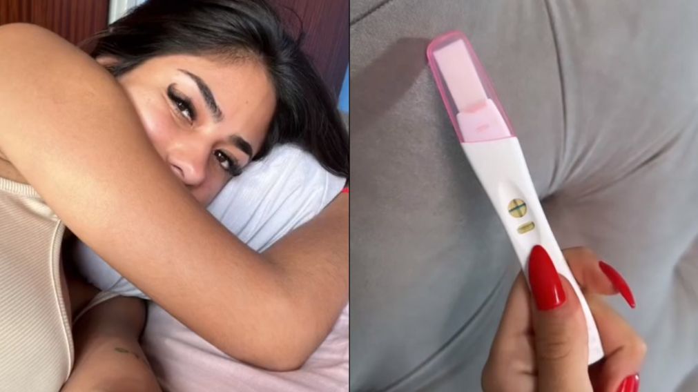 Daniela Celis compartió un video que muestra cómo se enteró de su embarazo.