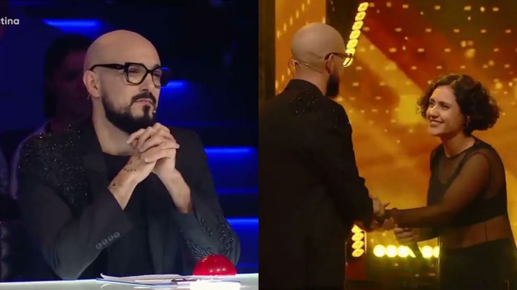 Abel Pintos se emocion� hasta las l�grimas al usar su primer bot�n dorado en "Got Talent Argentina".