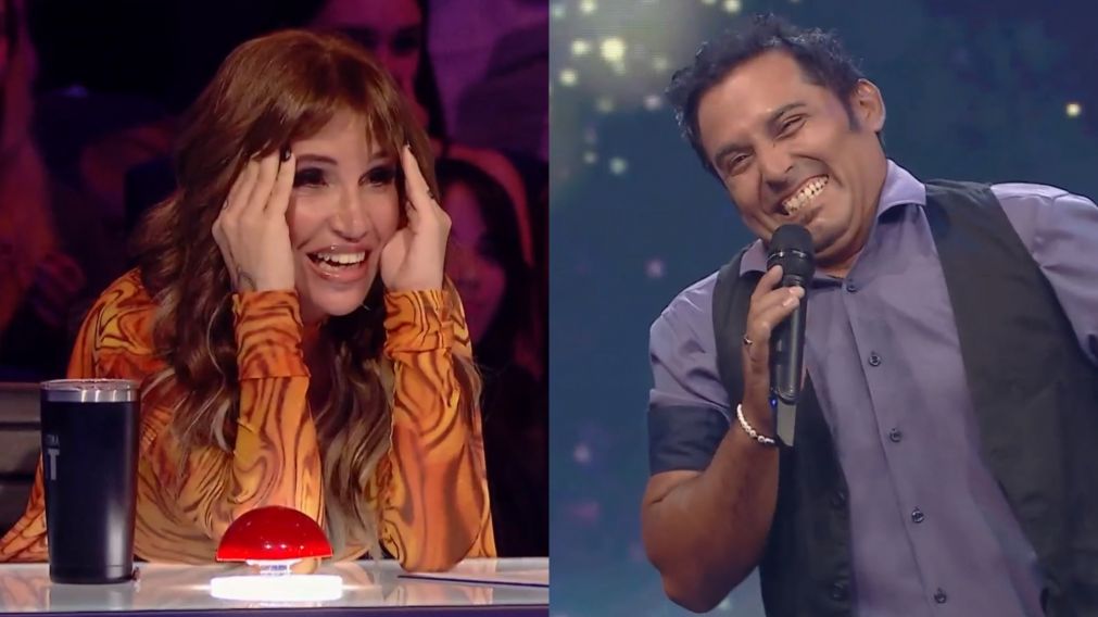 Flor Pe�a se descostill� con el imitador de Chayanne en "Talento Argentino".