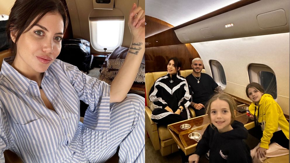 Wanda Nara compartió el divertido viaje que realizó junto a su familia hacia Europa.
