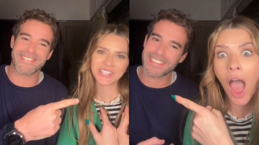 La China Suárez y Nicolás Cabré realizaron un desafío de TikTok.