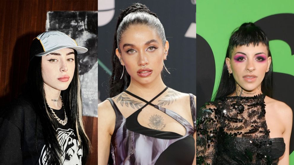 María Becerra, Nicki Nicole y Cazzu, las artistas más influyentes del Hip-Hop.