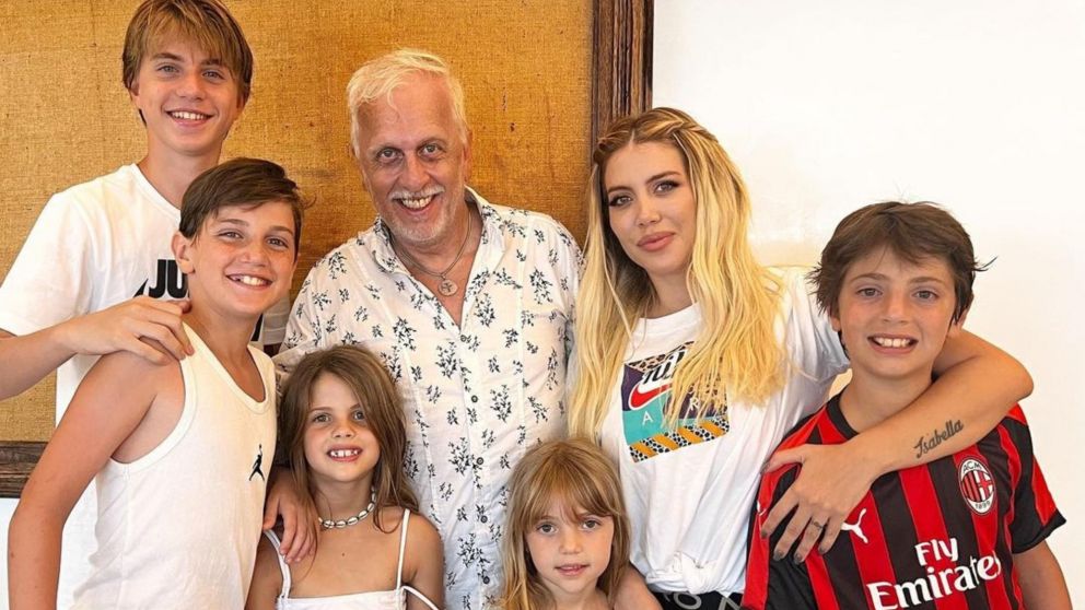 Wanda y Andr�s Nara, de nuevo juntos en familia